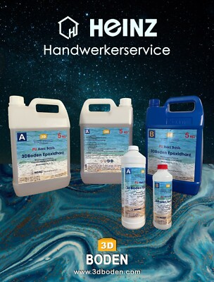 Epoxy Resin , 2K Epoxidharz auf PU Basis  Kristallklar  UV-stabil, Glänzend
