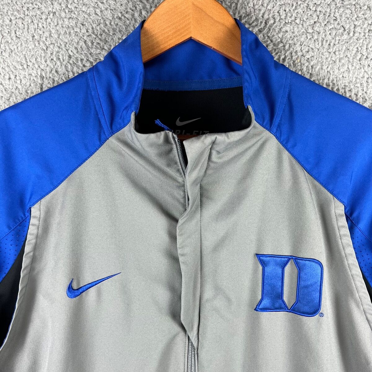 Duke Blue Devils Jacket Mens XL Blue Silver Nike Hyper Elite Duke Blue Devils Jacket Mens XL Blue Silver Nike Hyper Elite