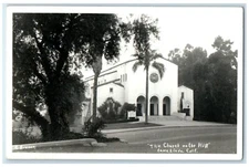 c1940's The Church On The Hill Loma Linda California CA RPPC Photo Postcard