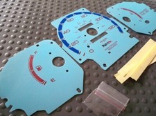 Fits 96-00 Honda Civic Dx Manual Mt Trans Cluster Glow Through Face Gauges Blue