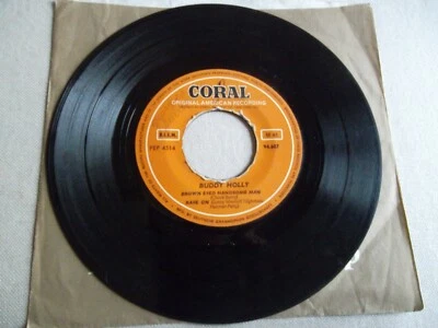 VINYL 45 T BUDDY HOLLY ROCK A BYE ROCK CORAL 94 607 - Photo 1/2