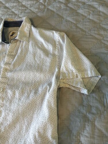 Fundamental Coast - Button Down Short Sleeve Shirt - Cotton & Linen- Size Small - Picture 5 of 8
