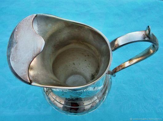 Grand Pichet Ancien EPNS Argenté, Angleterre, Capacité 2,5L, Vintage, Bon état