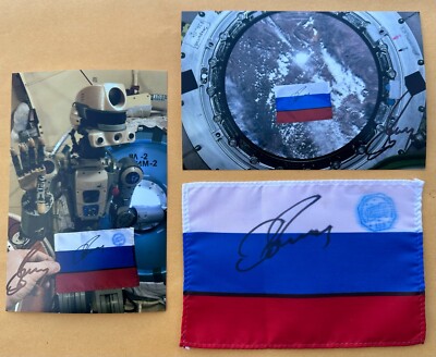 Russian Federation flag Flown aboard Soyuz MS-12/ISS/Soyuz MS-14