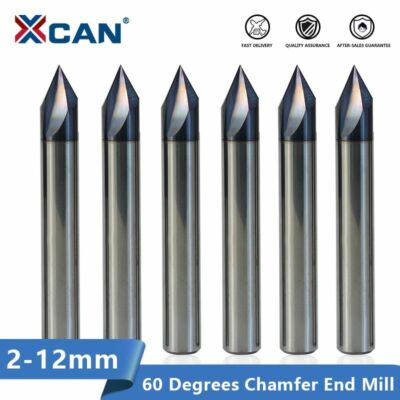 Carbide Chamfering Milling Cutter 60 Degrees 3 Flutes Deburring End Milling