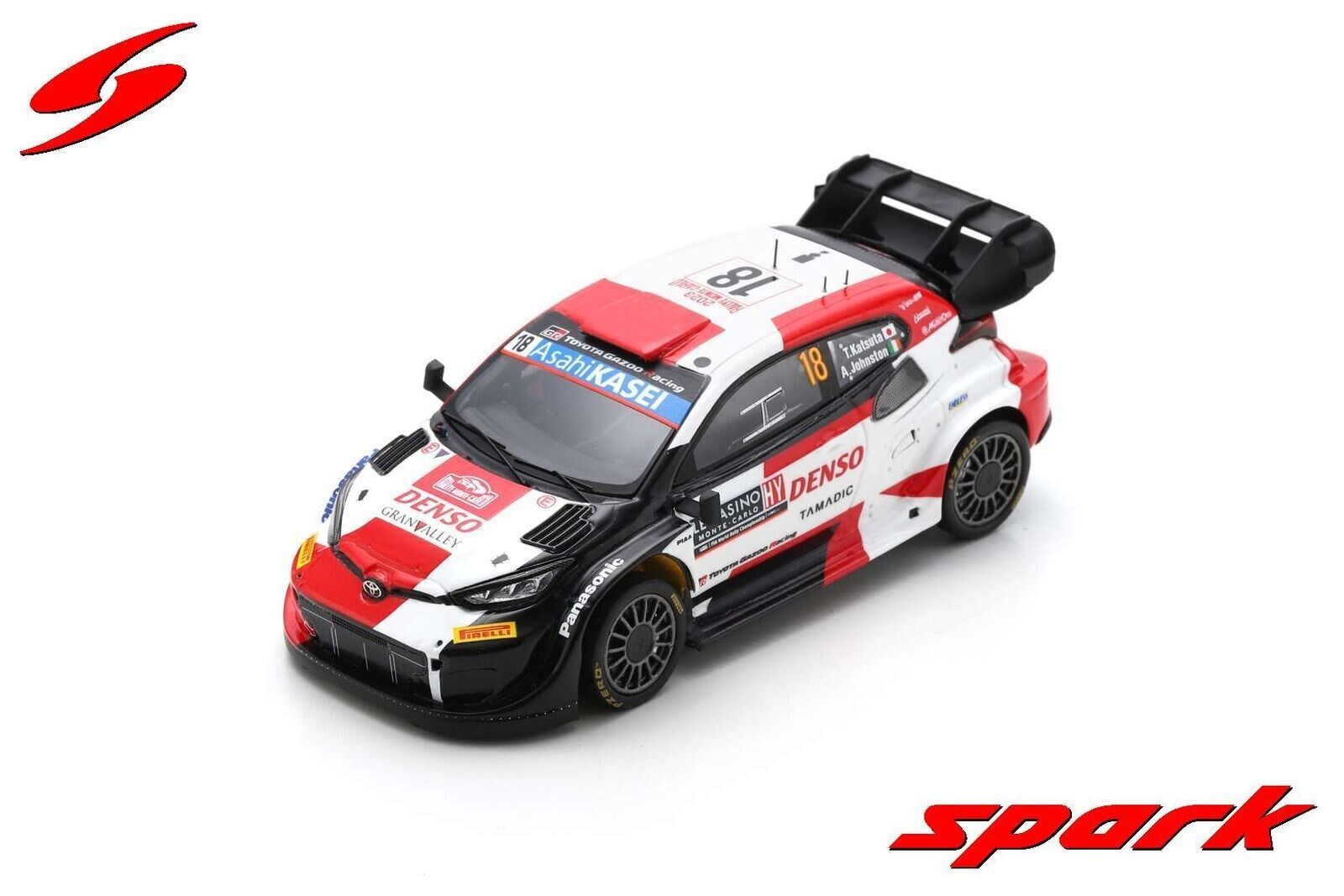 Spark S6721 TOYOTA GR Yaris Rally1 HYBRID N°18 Monte Carlo 2023 1/43