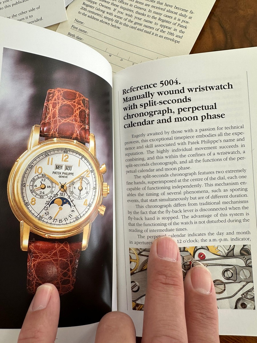 Vintage Patek Philippe Booklet Manual Set - Perpetual Chrono
