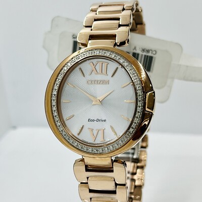 Citizen Women's Capella Rose Stainless Steel White Dial 34mm Watch EX1503-54A