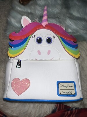 NWOT, Disney Parks, 2021, rainbow unicorn Inside out Loungefly mini backpack s-l400.jpg main image 2