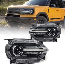 For 2021-2024 Ford Bronco Sport w/o LED Signature Projector Headlight