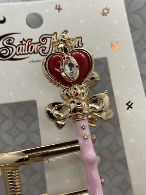BoxLunch Sailor Moon Spiral Heart Moon Scepter Claw Clip Hair
