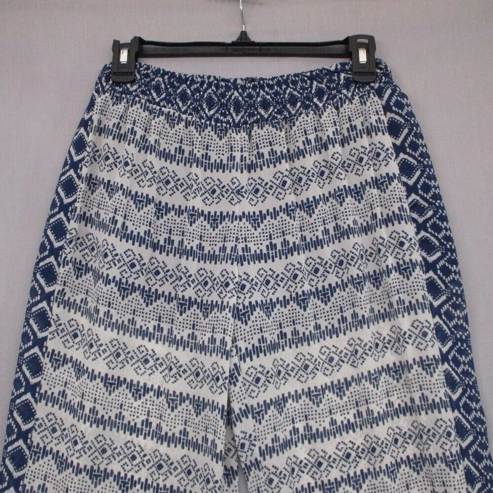 Pantalones semi transparentes Heart Soul blancos y azules para mujer talla | M Foto 4 de 4