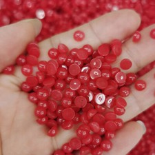 100pcs Natural Red Stone 5mm Round Cab Cabochon for DIY Jewelry Making