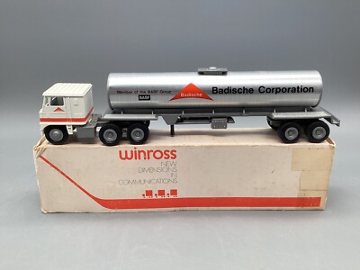 LKW Modell 1:64 Winross White USA-Truck mit Tankauflieger Badische in OVP