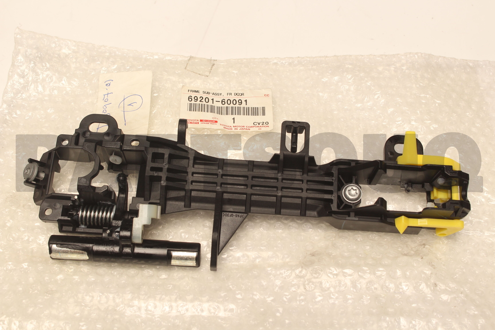 6920160091 Genuine Toyota FRAME SUB-ASSY, FR DOOR OUTS HANDLE 