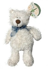 First and Main White Teddy Bear Bigalow Plush 10" New with Tags