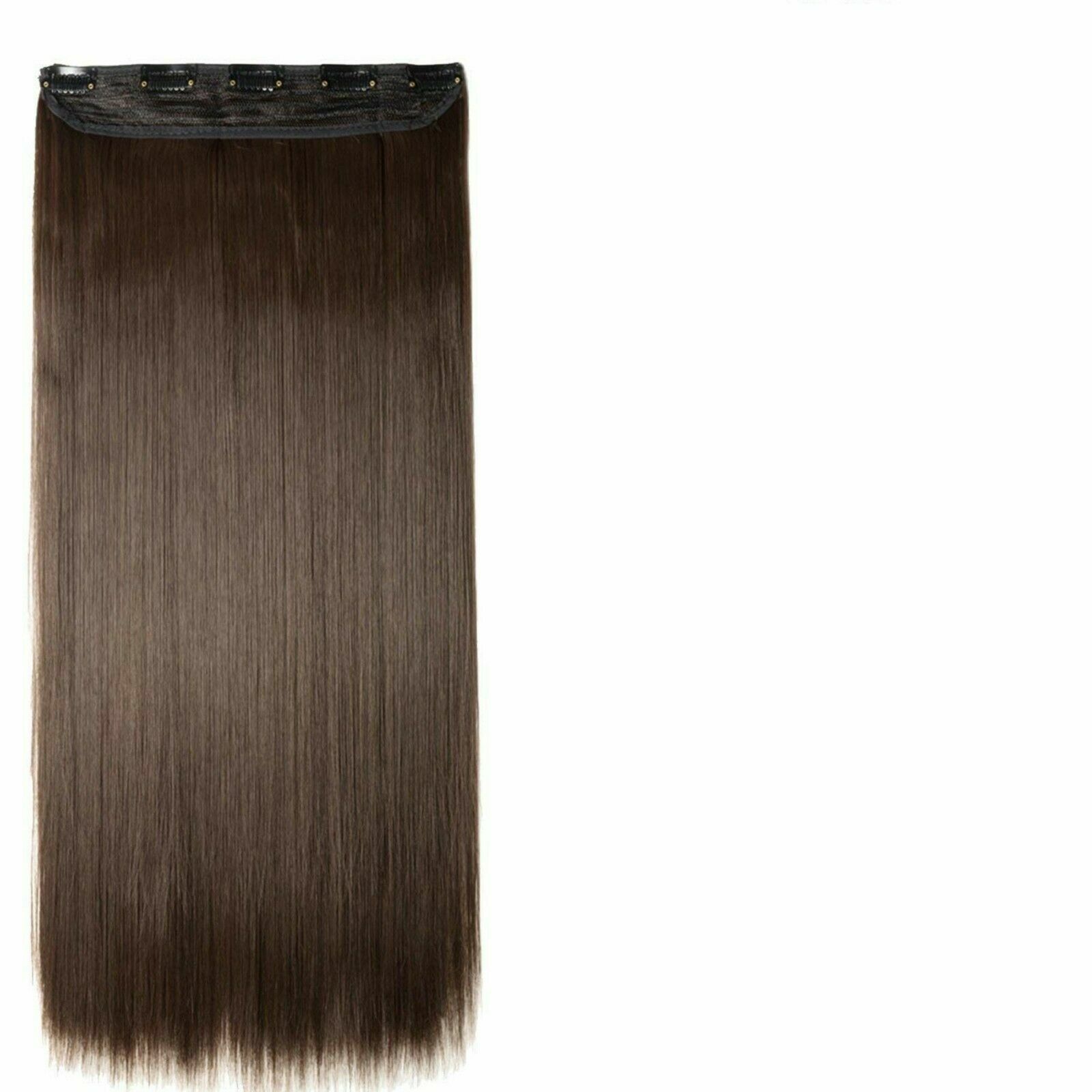 Stylish Hair Accessory 24 Inch Natural Brown Straight Hair Extension For  Girls | eBay
