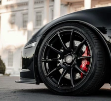 19" Forgestar CF10 Wheel Set fits Corvette C6 C7 Z06 ZR1 Black 19x10 19x12