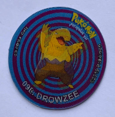 TAZO 3D POKEMON DKV #42 DROWZEE HYPNO 2020 PERU Pogs Lenticular