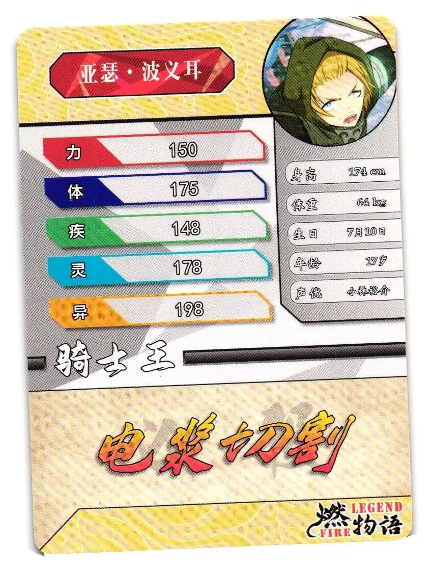 Fire Force Anime Characters Shinra Kusakabe Arthur Boyle Hn-Ssr-Sr-Series A  Set Collection Card