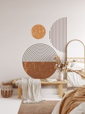 Abstract wall decal, boho style sticker, boho wall sticker, circle wall decal