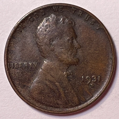 1931-D Lincoln Wheat Cent Extremely Fine XF Coin #21096