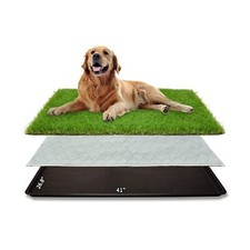 Dog Grass Large Potty Patch, Dog Litter Boxes Artificial Dog Grass Bathroom T...