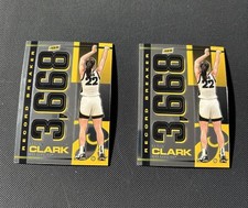 2024 Panini Caitlin Clark Collection Record Breaker Chrome Version Set of 2!