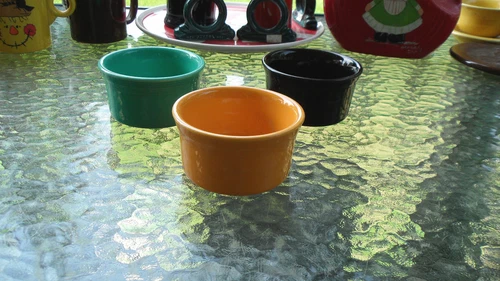 RAMEKIN CUP, SOUFFLE BOWL marigold 8 OZ. FIESTA new