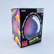 NeeDoh Mellow Marble Egg, Glitter Nee Doh Easter Squishy Pink & Purple Sparkle