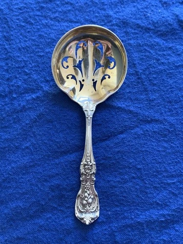 Reed & Barton Francis I Sterling Bon Bon Spoon Gold Wash Old Mark Patent Date