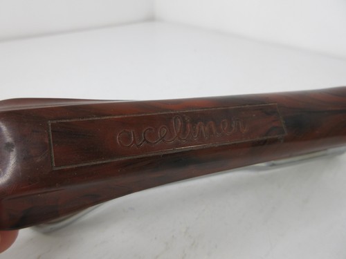 Ace Liner Fastener Stapler 502 Brown Marbleized Bakelite Vintage Chicago USA - Picture 3 of 7