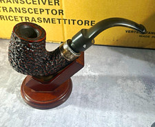 Vintage Peterson's HAND-MADE Rusticated Estate Pipe Sterling Silver