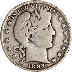 1893-P Barber Half Dollar