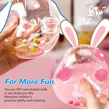 Nano Tape Bubble Kit With Straws And Decor Fillings DIY Double Sided Nano Tape