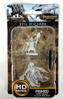 WizKids Deep Cuts ''Evil Wizards '' HD Miniatures Primed & Paint Ready