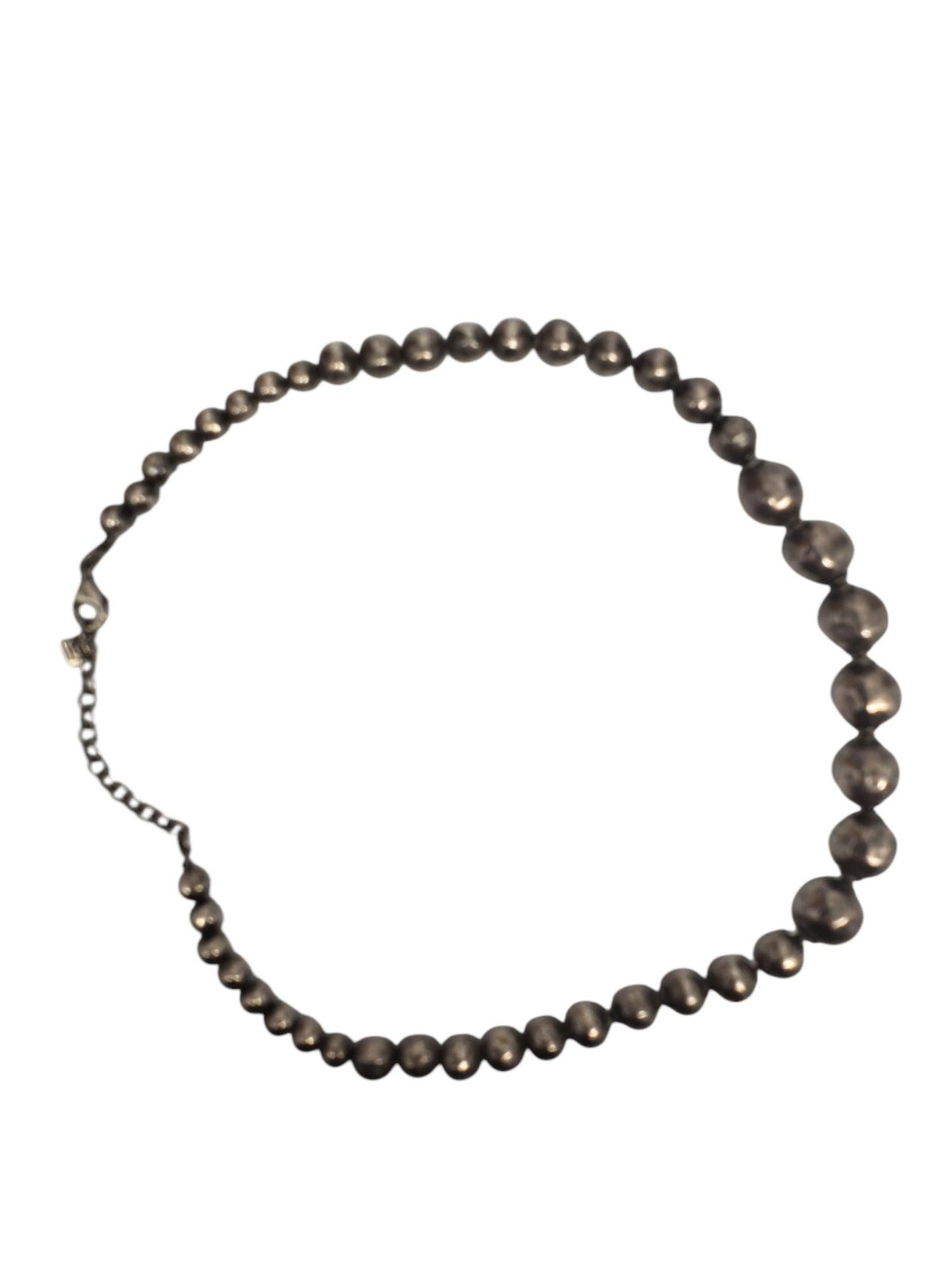 Silpada Sterling Silver Hammered Bead Necklace 18" - 20" #21174 image 4