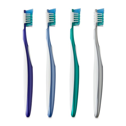 Equate Pure Health Manual Soft Toothbrush with Tongue and Cheek Cleaner 4 Count - Picture 5 of 9