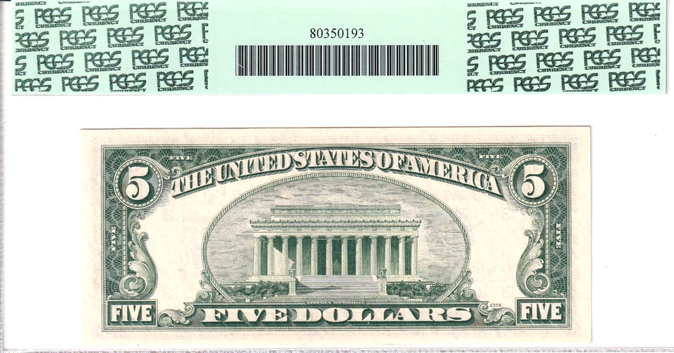 1950-B Federal Reserve Note Philadelphia CB Block PCGS Gem New 66PPQ #C36416846B - Image 2 of 2