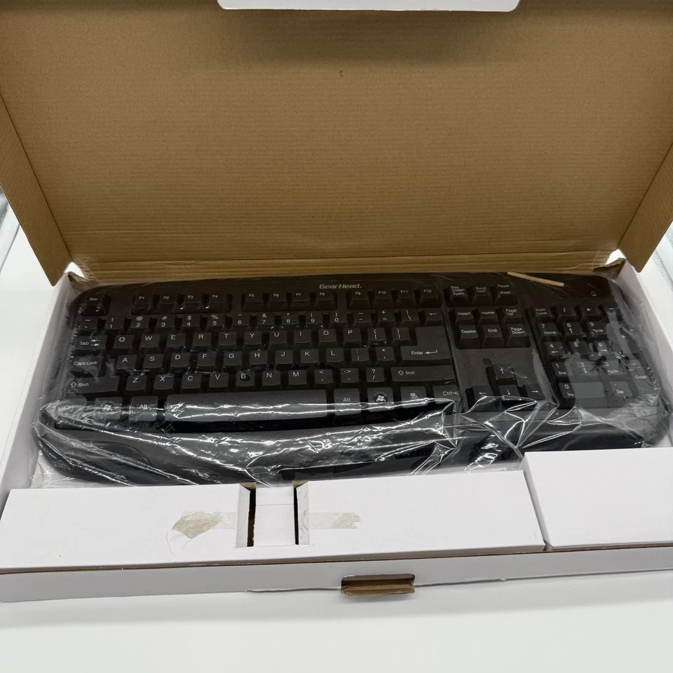 Gear Head KB5150W Wireless Keyboard & Optical Mouse Combo 2.4GHz USB Receiver - Image 4 of 4