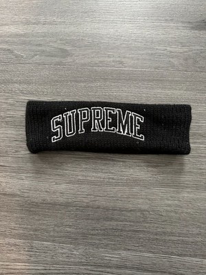 Supreme Sequin New Era Arc Logo Headband Black FW18 Winter Hat