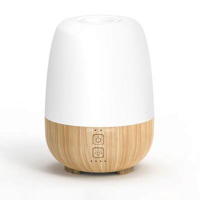 Cordless Essential Oil Diffuser 150ML 6000mAH Rechargeable LED Yellow Wood Color