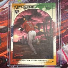 Topps 2023 Bob Ross Joy of Baseball Gabriel Moreno Paint Splatter /99 RC Diamon…