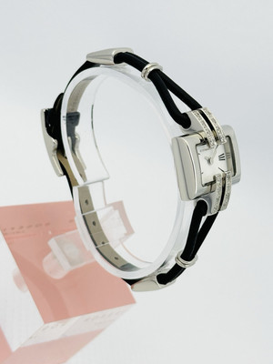 BCBGMAXAZRIA Ladies BG6014 Classic Crystal Black Leather Strap Watch New Battery BCBGMAXAZRIA Ladies BG6014 Classic Crystal Accents Black  main image 4