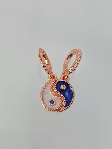 Authentic Pandora  Rose  Splittable Yin & Yang Sparkling Dangle Charm