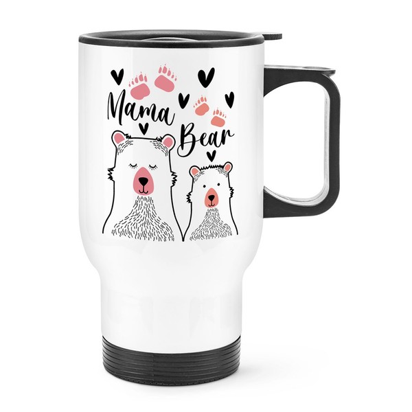 Mutter BäR Reise Becher Tasse Griff Mutter Muttertag World's Best Toll Herzen-image