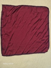 Vintage Christian Dior Silk Pocket Square Scarf Red Navy 18x18