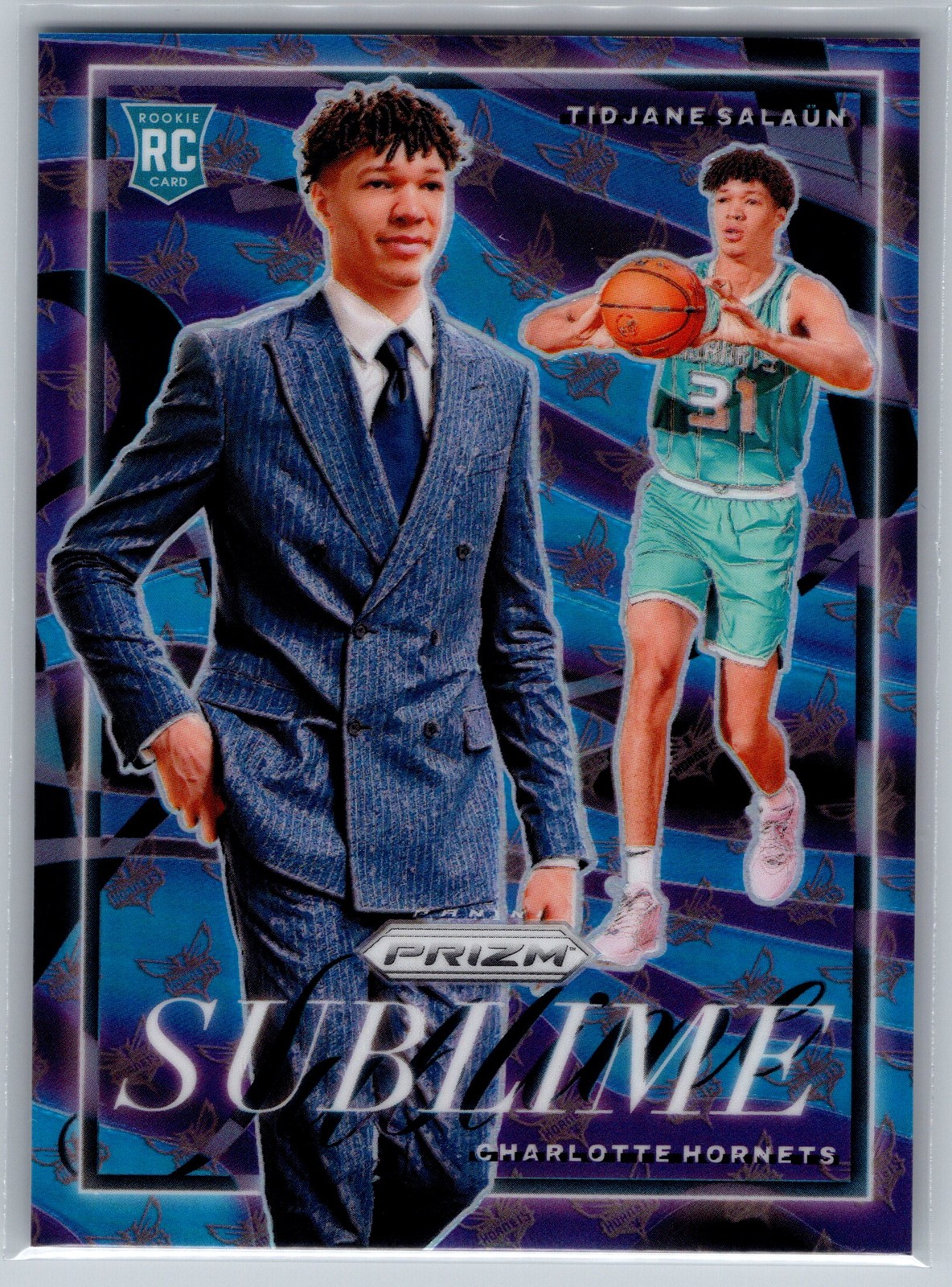 2024 Prizm Tidjane Salaun Rookie Sublime #7 Charlotte Hornets