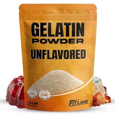Gelatin Powder Unflavored 1.3 lbs Bulk Bag - Gelatina Sin Sabor en Polvo