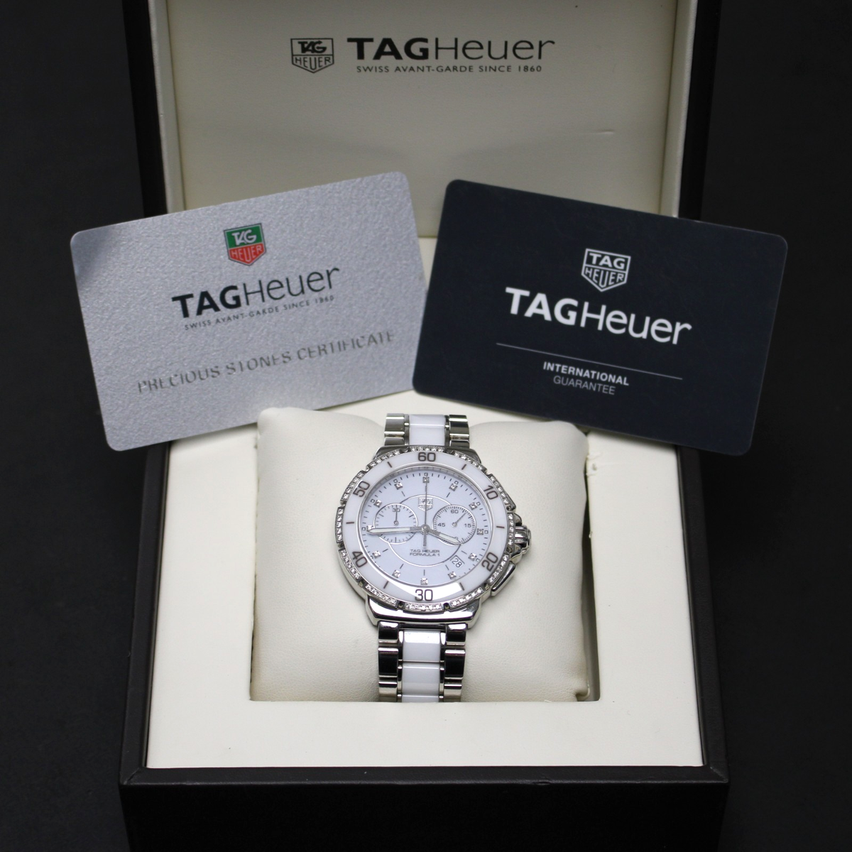 TAG Heuer Formula Steel With White Ceramic Diamonds 41mm